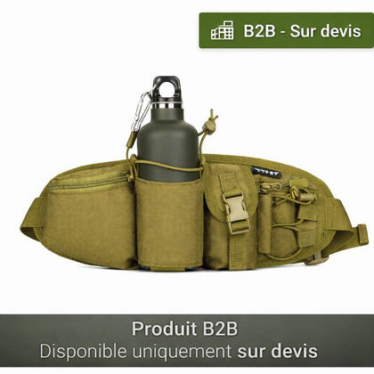 Sac Banane Tactique – Poche d’hydratation, Auto-agrippant | Pour EDC, airsoft et outdoor – Coyote – vue 1