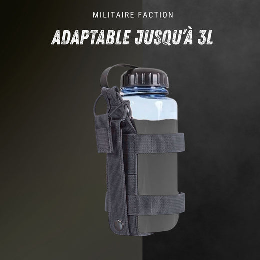Porte-Gourde MOLLE ouvert – 1 à 3L, EDC | Pour Randonnée, camping et outdoor – Coyote – vue 3