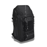 Sac militaire noir imperméable avec revêtement anti-eau, conçu pour résister aux intempéries et aux missions extérieures