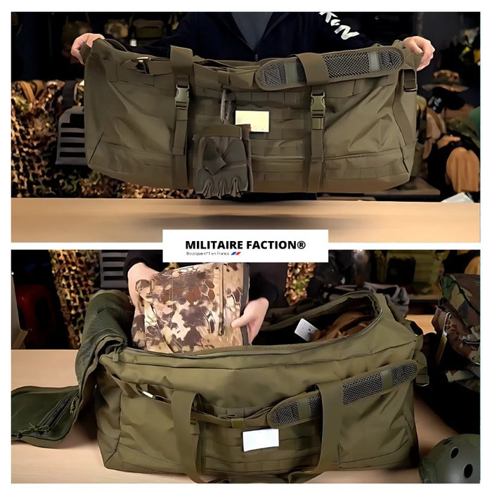 Sac TAP Militaire – Oxford 1000D, MOLLE – 106L | Pour Transport, mission et outdoor – BLK – vue 2