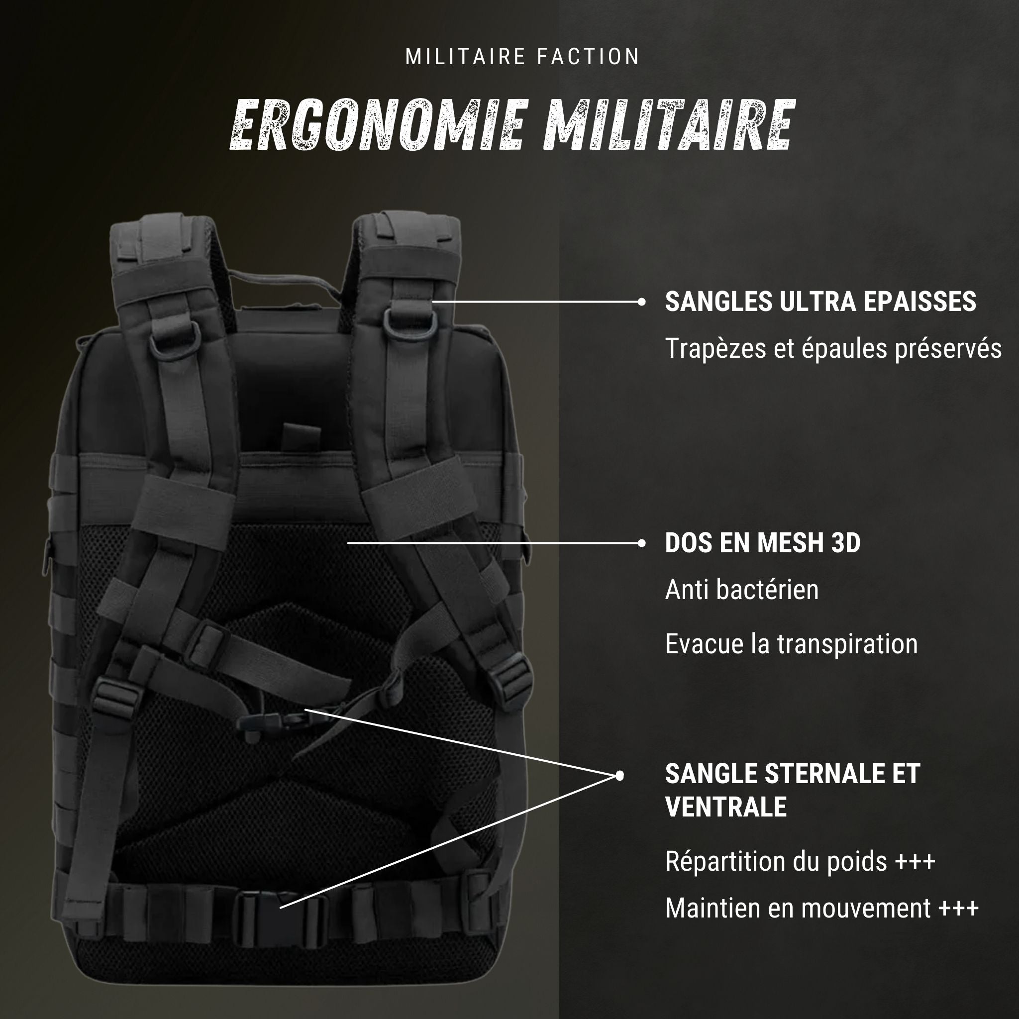 Sac à Dos 50l Militaire