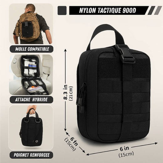 Kit de survie 24-en-1 – MOLLE, EDC – Nylon, Imperméable | Pour Camping, randonnée et préparation d’urgence – vue 4