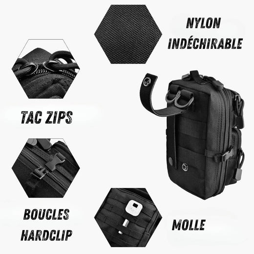 Pochette MOLLE Tactique EDC – Oxford 600D, Imperméable | Pour Airsoft et outdoor – vue 4