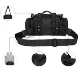 Dos du sac banane MOLLE avec sangle ceinture et points de fixation