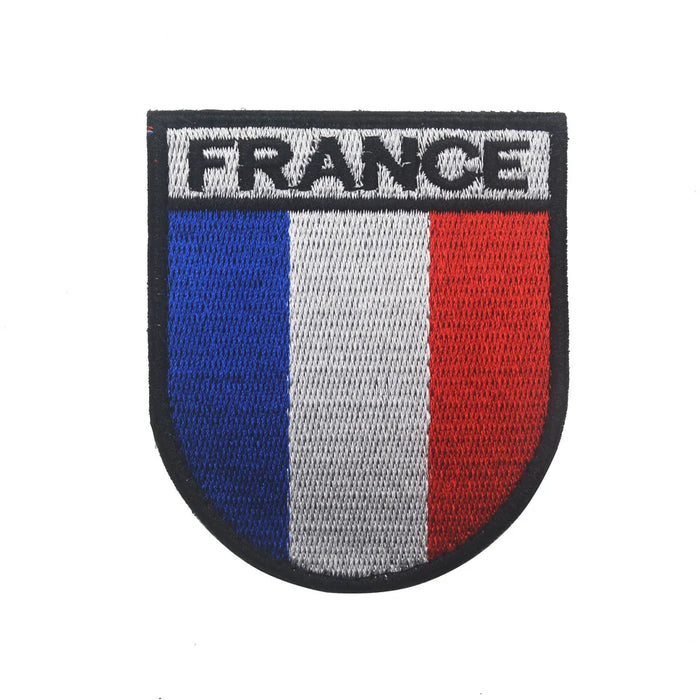 Écusson France Haute Visibilité – Écusson pour Sac et Tenue – 7,5 x 6,5 cm, Auto-agrippant – Tricolore – vue 1