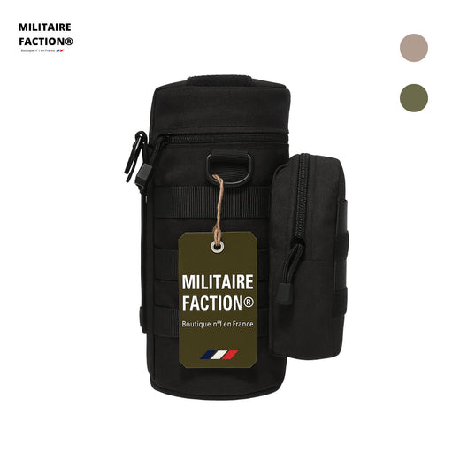 Porte-Gourde Tactique – 1L, Nylon 900D, MOLLE – Imperméable | Pour Randonnée, camping et outdoor – BLK ( Noir ) – vue 1