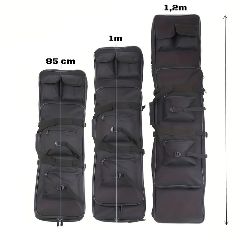 Etui de transport pour fusil airsoft trois longueurs - 0.85m - 1m - 1.2m
