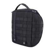 Vue arrière de la housse tactique noire avec système MOLLE
