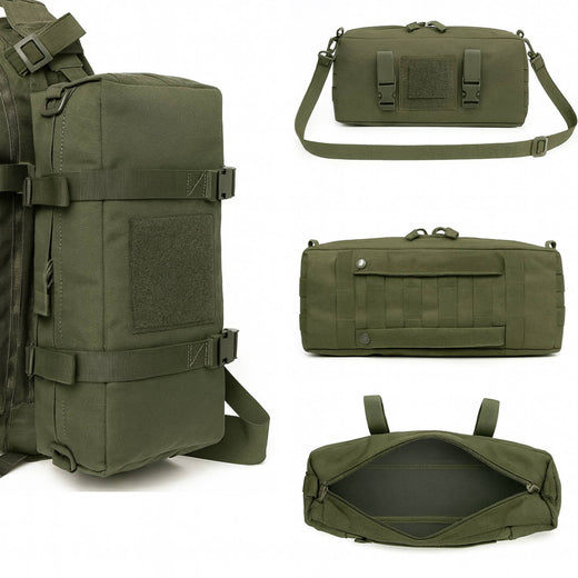 Sac Tactique MOLLE 36×15×10 cm – Nylon 1000D, EDC – Auto-agrippant | Pour Airsoft et outdoor – Od Green – vue 2