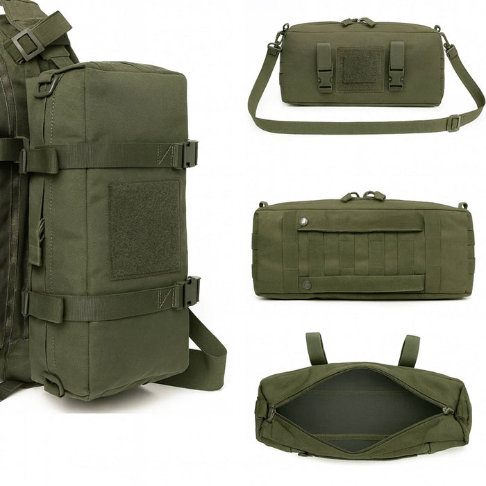 Sac Tactique MOLLE 36×15×10 cm – Nylon 1000D, EDC – Auto-agrippant | Pour Airsoft et outdoor – Od Green – vue 2