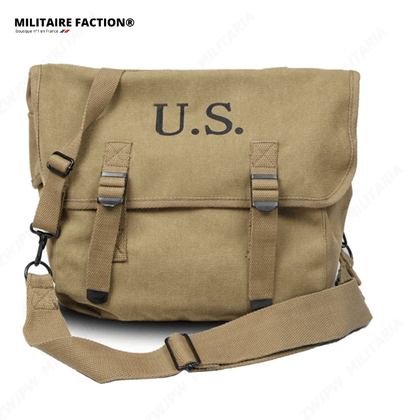 Musette Militaire à Bandoulière – Compartiment PC – 38x28x15 cm, Toile | Pour EDC, airsoft et outdoor – Sable – vue 1