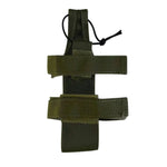 Pochette tactique MOLLE vert olive pour gourde