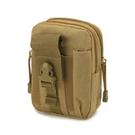 Pochette compacte couleur sable avec système Molle – idéale pour ceinture, sac ou gilet tactique