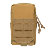 Sacoche tactique EDC couleur désert, compacte et renforcée avec attache MOLLE