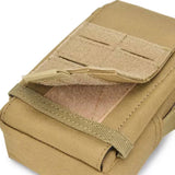 Détail du système de fermeture avec velcro de la pochette EDC militaire