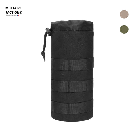 Étui noir pour gourde MOLLE compatible, résistant et imperméable