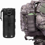 Housse MOLLE pour bouteille attachée à un sac à dos de randonnée militaire