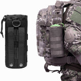 Housse MOLLE pour bouteille attachée à un sac à dos de randonnée militaire
