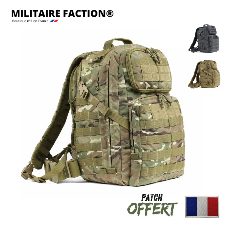 Sac Dos Militaire EDC Golf Fox 45L - Camouflage CP - Cordura.