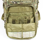 Sac à Dos Militaire EDC Golf Fox 45L - compartiment avant bas - 6 sous compartiments différents. 