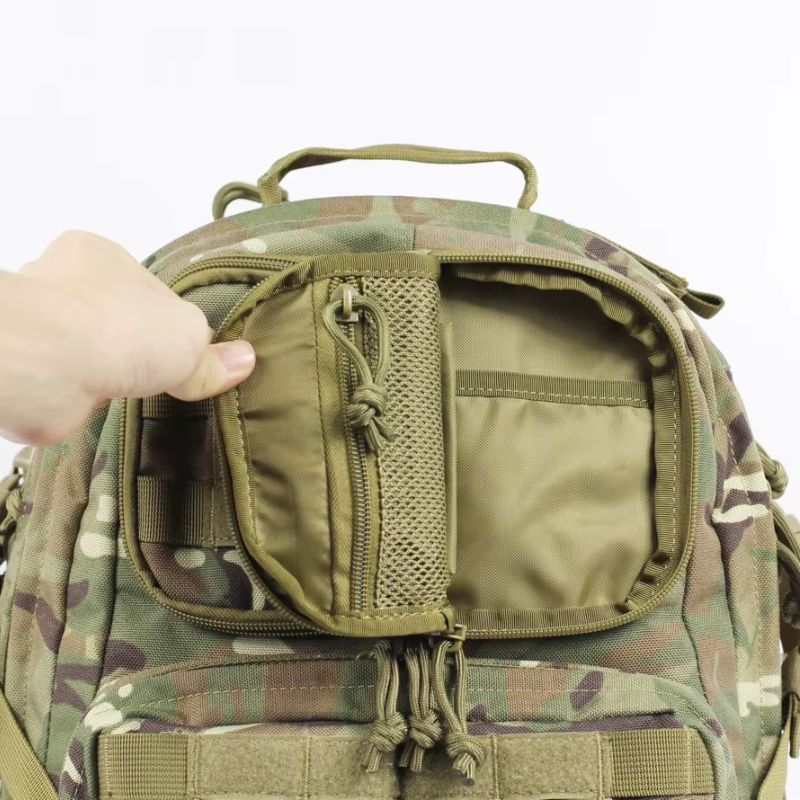 Sac à Dos Militaire EDC Golf Fox 45L - compartiment avant haut -  Accès tactique rapide - Un grand sous compartiment - Une division à filet avec fermeture zip.