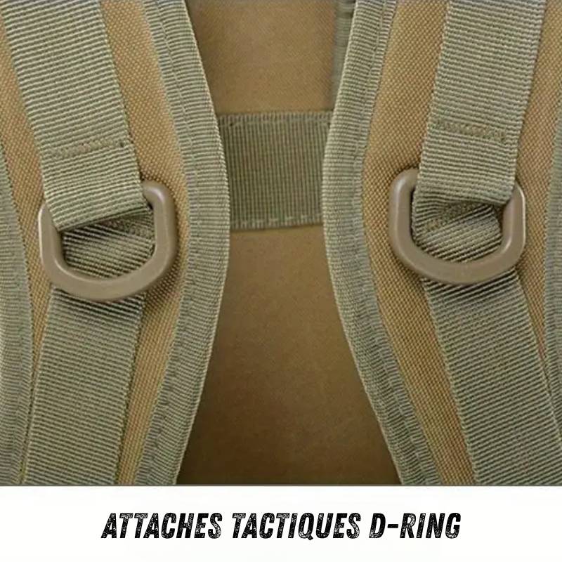 Sac à Dos Militaire OPEX 40L attaches tactiques D-Ring