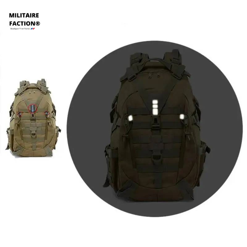 Sac à Dos Militaire OPEX 40L avec dispositif réfléchissant