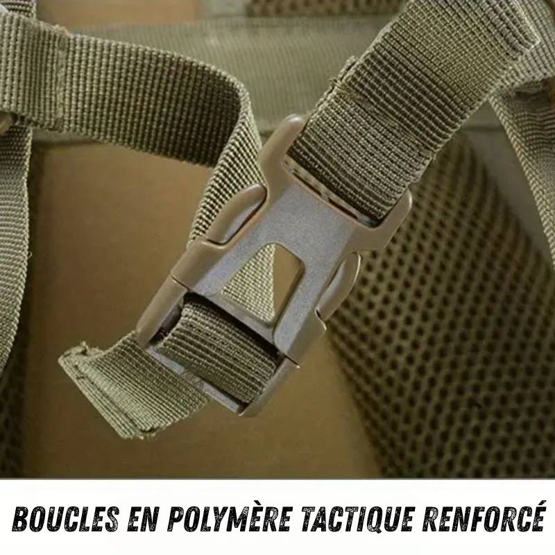 Sac à Dos Militaire OPEX 40L boucle haute qualité - en polymère tactique renforcé