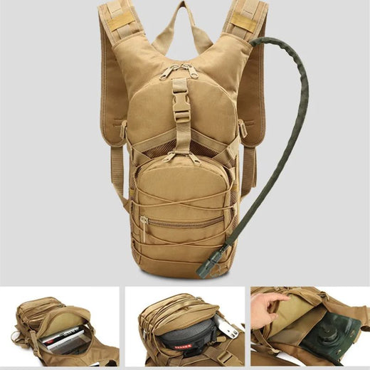 Sac à Dos Militaire Tactique 15L – Nylon 600D, EDC – Poche d’hydratation | Pour Randonnée et outdoor – BLK – vue 4