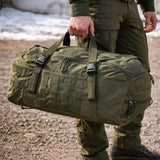 Sac Militaire Hybride Commando Para – Nylon 600D, MOLLE – 60L | Pour Randonnée, EDC et outdoor – BLK - 60L – vue 3