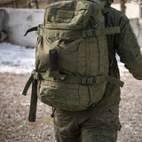 Sac Militaire Hybride Commando Para – Nylon 600D, MOLLE – 60L | Pour Randonnée, EDC et outdoor – BLK - 80L – vue 4