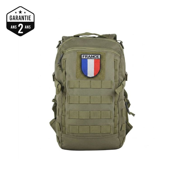 Sac à Dos Militaire 20L – Nylon 600D, MOLLE – Multi-compartiments, Poche d’hydratation | Pour Randonnée, EDC et outdoor – OD Green – vue 1