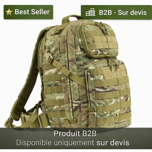 Sac à Dos Militaire EDC Golf Fox 45L – MOLLE, Compartiment PC – Nylon, Auto-agrippant | Pour Randonnée et outdoor – CP – vue 1