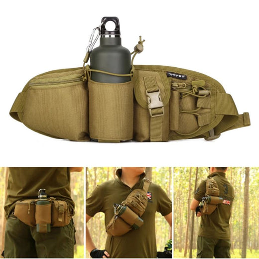 Sac Banane Tactique – Poche d’hydratation, Auto-agrippant | Pour EDC, airsoft et outdoor – BLK – vue 3