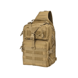 Sacoche militaire kaki avec une sangle réglable et système molle intégré
