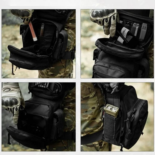 Sac de cuisse Tactique – MOLLE, EDC – 5L, Nylon | Pour Airsoft et outdoor – vue 3