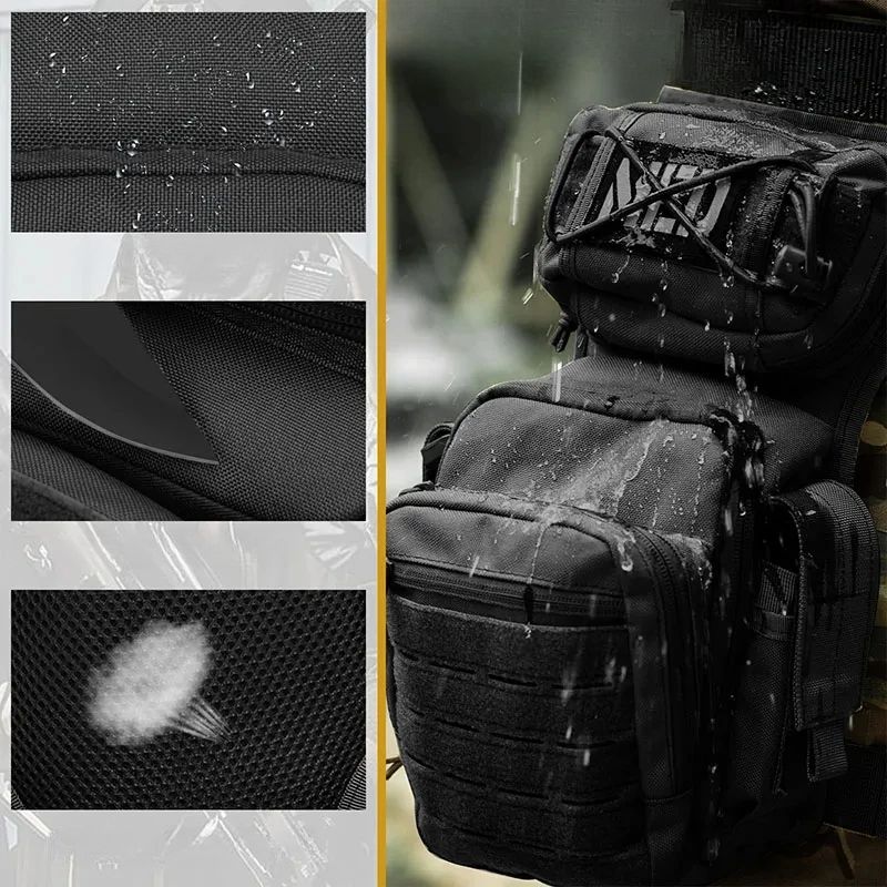 Sac de cuisse tactiques spécifications - Imperméable - Anti déchirure - Respirant. 