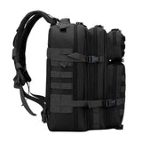 Sac_dos_militaire_50l vue de profil - sangles de compressions latérales - système molle.