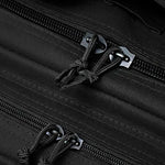Sac à dos militaire noir avec zip premium.