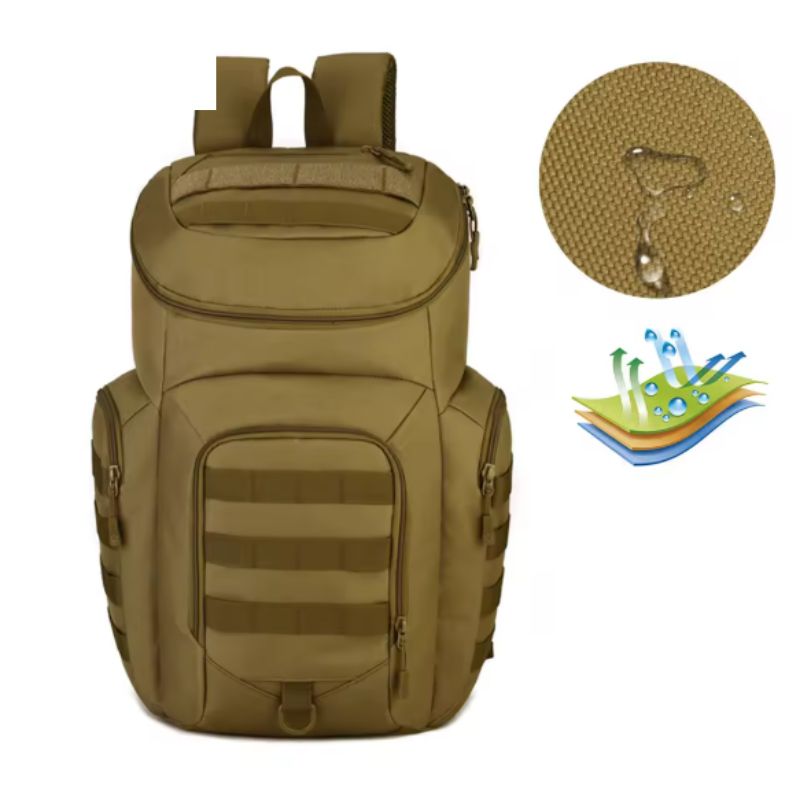 Sac à dos tactique militaire 45l  en nylon déperlant.