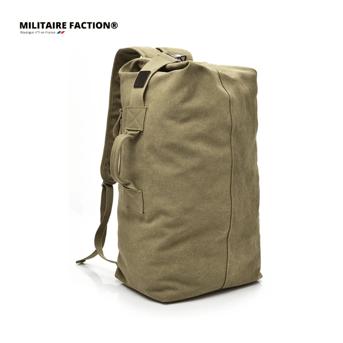 Sac Marin Militaire – Imperméable – 26x45x20cm, Toile | Pour Voyage, sport et transport – Marron - 26x45x20cm ( S ) – vue 1