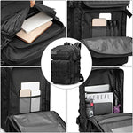 Sac militaire 50 litres compartiments - 4 compartiments principaux différents.