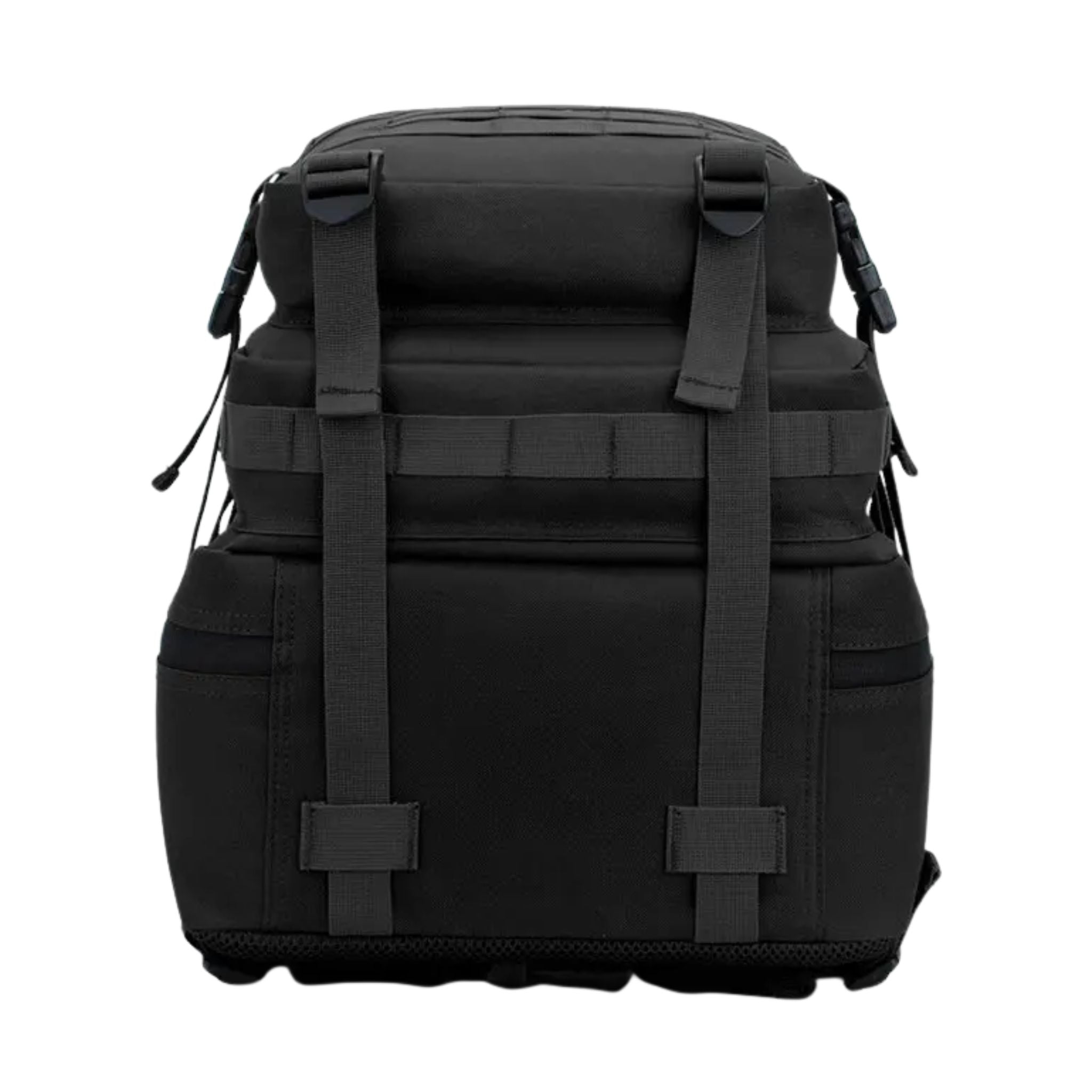 Sac tactique 50l noir - Cul de sac renforcé avec sangles pour transport de baluchon.
