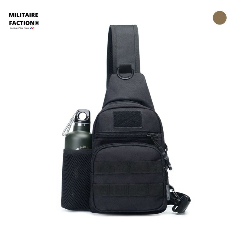 Sacoche Ceinture Militaire Multicompartiments - Taille 19x13,5x18cm - Kaki Camouflage - Neuf Sous Blister