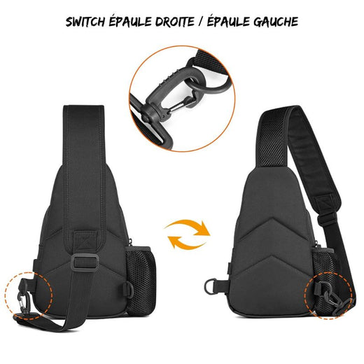 Sacoche Militaire – MOLLE – 25 x 20 x 15 cm, Nylon | Pour EDC, airsoft et outdoor – vue 4