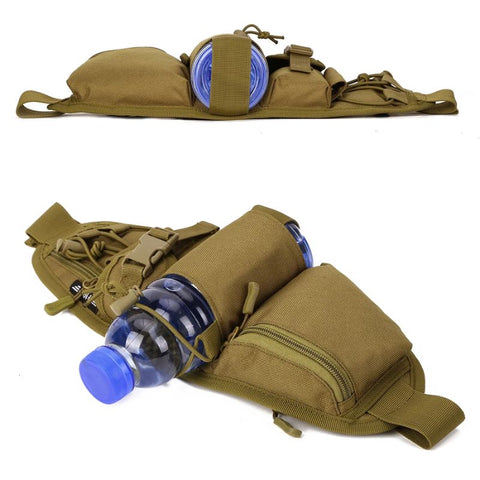 Sac Bouteille Eau Militaire Porte-bouteilles Tactique 2 Pièces - Nylon, Pour Randonnée, Vélo, Camping, 6-10cm Diamètre Porte Gourde Molle Sac Bouteille Eau Militaire Porte-bouteilles Tactique 2 Pièces - Nylon, Pour Randonnée, Vélo, Camping, 6-10cm Diamètre Porte Gourde Molle