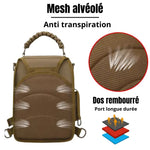 Sacoche tactique militaire avec dos rembourré en mesh respirant
