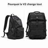 Sac à Dos Militaire 50L V2 – Nylon 600D, MOLLE – Respirant | Pour Randonnée, EDC et outdoor – vue 3