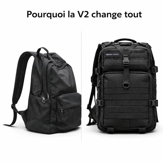 Sac à Dos Militaire 50L V2 – Nylon 600D, MOLLE – Respirant | Pour Randonnée, EDC et outdoor – vue 3