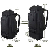 Sac de Voyage Militaire 100L – 600D, MOLLE – Imperméable, Respirant | Pour Sport et transport – vue 5